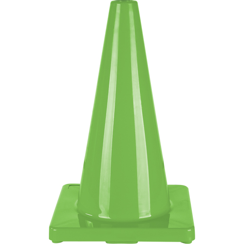 C&ocirc;ne de couleur pour la signalisation, 18", Vert Superchem Industries