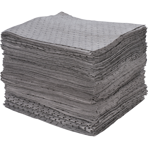 Premium Bonded Sorbent Pads, Universal, 15" x 17", 30 gal. Absorbancy Superchem Industries