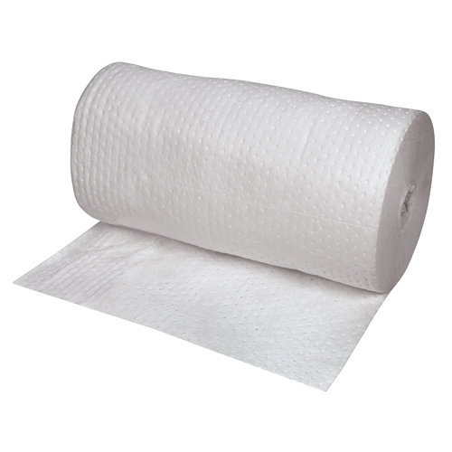 Premium Laminated (SMS) Sorbent Rolls, Heavyweight, 150' L x 30" W, 50 gal. Absorbancy Superchem Industries