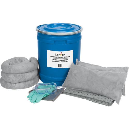 Truck Spill Kit, Universal, Drum, 10 US gal. Absorbancy Superchem Industries