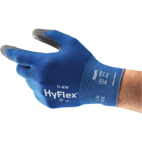 Gants Hyflex 11-618, 9/Grand, R&ecirc;vetement Polyur&eacute;thane, Calibre 18, Enveloppe en Nylon Superchem Industries