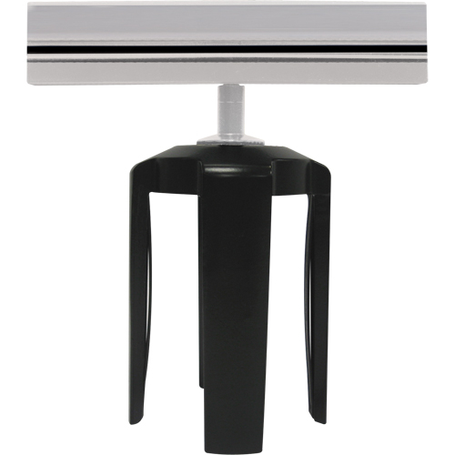 Support d'enseigne Tensabarrier avec adaptateur, Chrome Superchem Industries