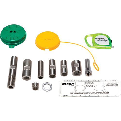 Trousse de mise &agrave; niveau pour douche oculaire/faciale Axion Advantage avec t&ecirc;te de douche oculaire/faciale en plastique ABS vert Superchem Industries