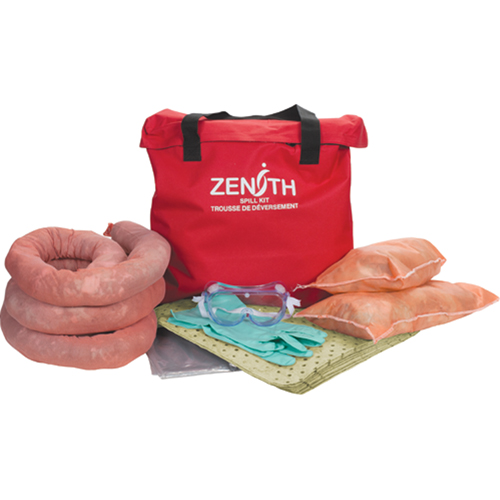 Trousse de lutte contre les d&eacute;versements de premi&egrave;re qualit&eacute; pour camion, Mati&egrave;res dangereuses, Sac, Absorbance de 10 gal. US Superchem Industries