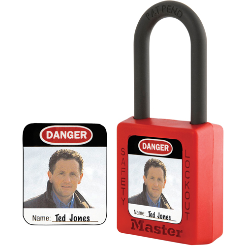 Zenex Thermoplastic Photo Padlock Identification Labels Superchem Industries