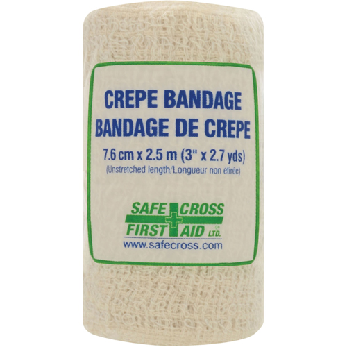 Bandage de cr&ecirc;pe en rouleau, 97-1/5" lo x 3" la, Classe 1 Superchem Industries