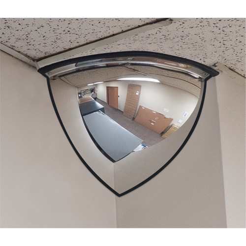 90° Dome Mirror, Quarter Dome, Open Top, 20" Diameter Superchem Industries