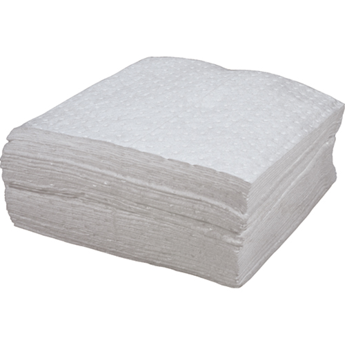 Premium Bonded Sorbent Pads, Oil Only, 15" x 18", 30 gal. Absorbancy Superchem Industries