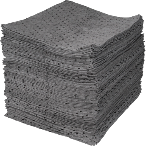 Premium Bonded Sorbent Pads, Universal, 15" x 18", 25 gal. Absorbancy Superchem Industries