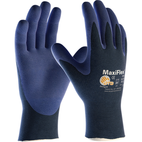 Gants ATG MaxiFlex Elite 34-274, 6/T-petit, R&ecirc;vetement Mousse de nitrile, Calibre 18, Enveloppe en Nylon Superchem Industries