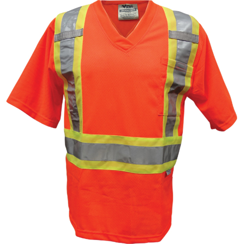 Mesh Safety T-Shirt, Polyester, Small, Orange Superchem Industries