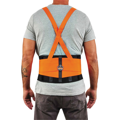 Ceinture de support dorsal haute visibilit&eacute; en &eacute;lasthanne ProFlex 100HV, &eacute;lastique, Petit Superchem Industries
