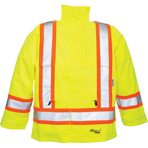 Professional&reg; Journeyman&reg; 300D Jackets, Polyester, Small, High Visibility Lime-Yellow Superchem Industries