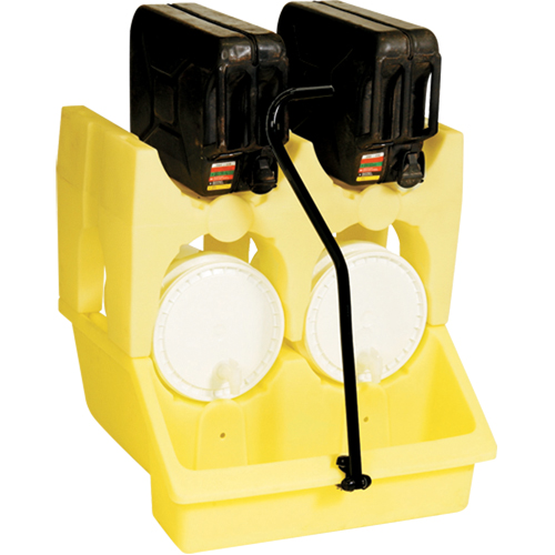 Unit&eacute; mobile Mini-Racker, 31" lo x 29" la x 15,2" ha, 10 gal. US Capacit&eacute; Superchem Industries