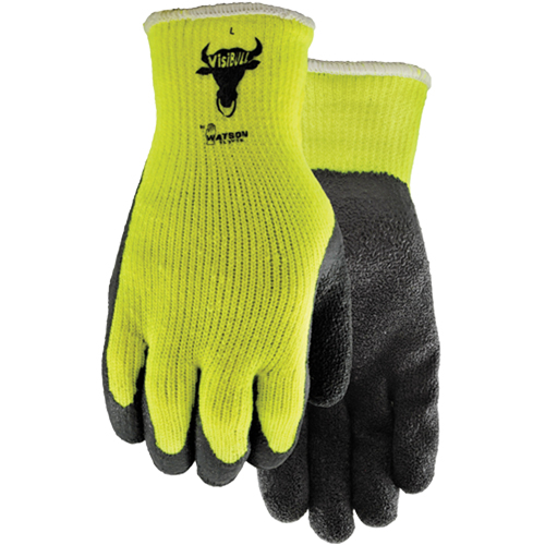 Gants Visibull 330, 7/Petit, R&ecirc;vetement Latex de caoutchouc, Enveloppe en Polyester Superchem Industries
