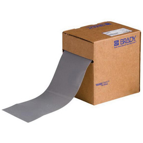 ToughStripe&reg; Floor Marking Tape, 4" x 100', Polyester, Grey Superchem Industries