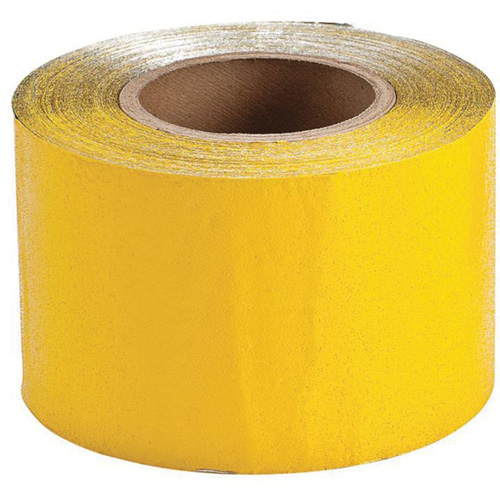 Ruban de marquage temporaire pour la chauss&eacute;e, 4" x 150', Vinyle, Jaune Superchem Industries