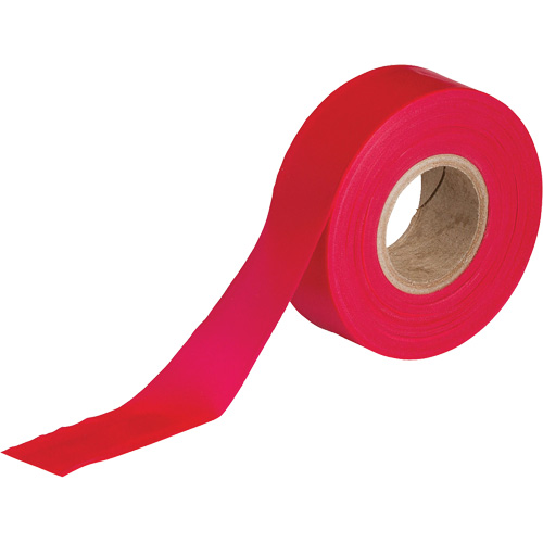 Flagging Tape, 1.188" W x 300' L, Red Superchem Industries