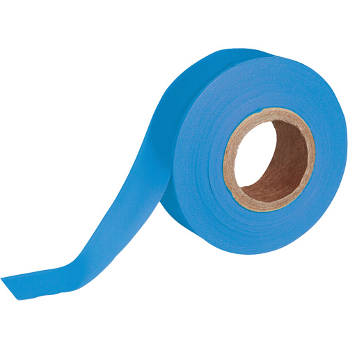 Flagging Tape, 1.188" W x 150' L, Fluorescent Blue Superchem Industries