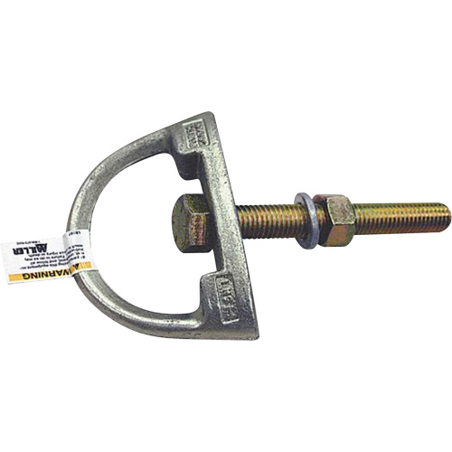 Miller&reg; Anchorage Connector with Hardware, D-Ring, Permanent Use Superchem Industries
