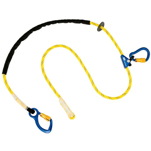 Longe ajustable pour grimpeur, 1 branches, 8', Classe CSA A, Nylon Superchem Industries