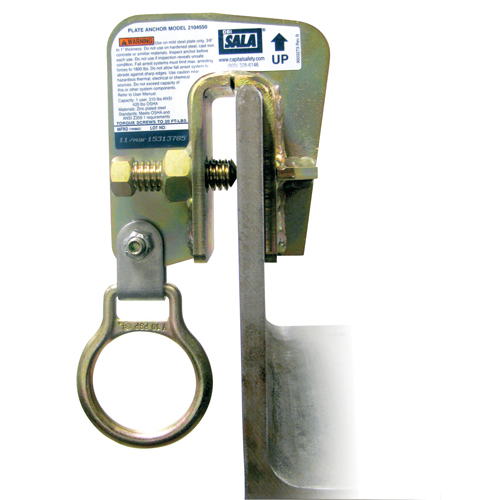 DBI-SALA&reg; Steel Plate Anchor, Bolt-On, Temporary Use Superchem Industries