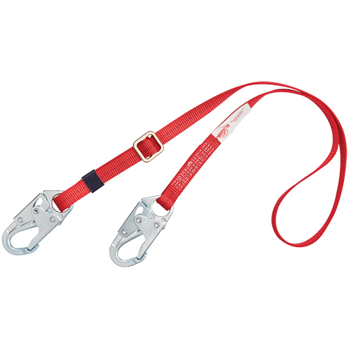 Longe de positionnement ajustable PRO, 1 branches, 6', Classe CSA B, Polyester Superchem Industries