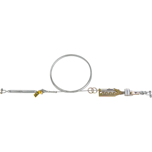 Syst&egrave;me de c&acirc;ble de s&eacute;curit&eacute; horizontal Sayfline, C&acirc;ble galvanis&eacute; Superchem Industries