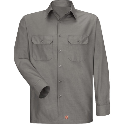 Chemise &agrave; manches longues en tissu ind&eacute;chirable, Hommes, 3T-Grand, Gris Superchem Industries
