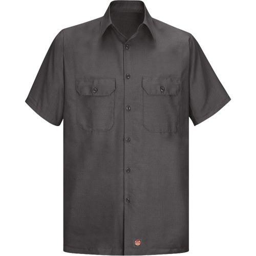 Chemise &agrave; manches courtes en tissu ind&eacute;chirable, Hommes, Grand (grande taille), Charbon Superchem Industries