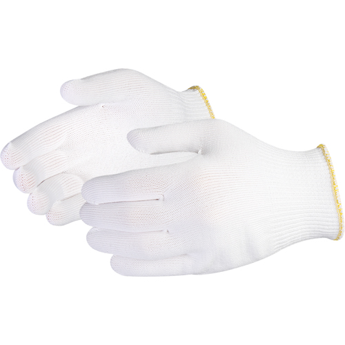 Sure Knit Filament Low-Lint String-Knit Glove, Nylon, Knit Wrist Cuff, Small Superchem Industries