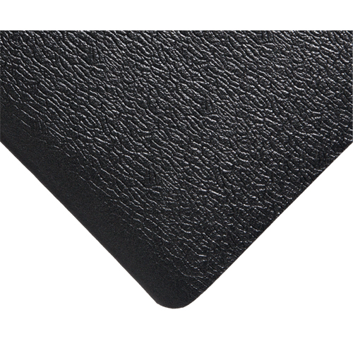 Deluxe Soft Step No. 444 Mats, Pebbled, 3' x 5' x 5/8", Black, PVC Sponge Superchem Industries