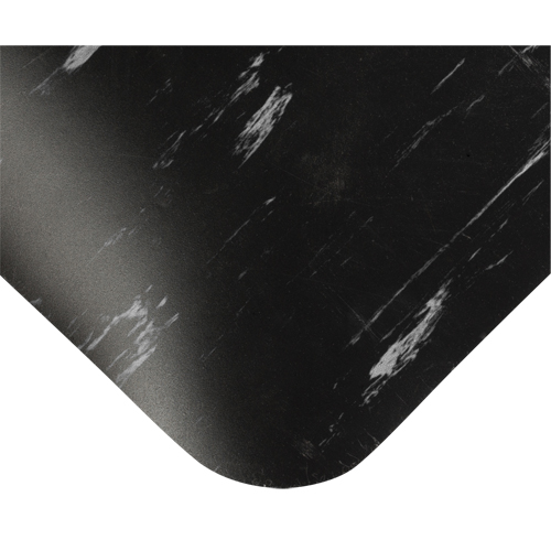 Tile-Top Select Anti-Microbial Mats No.494, Smooth, 2' x 10' x 1/2", Black/White, PVC Superchem Industries