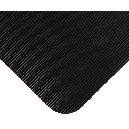 Double Duty Switchboard Mats No.720, Corrugated, 3' x 10' x 5/8", Black, PVC Superchem Industries