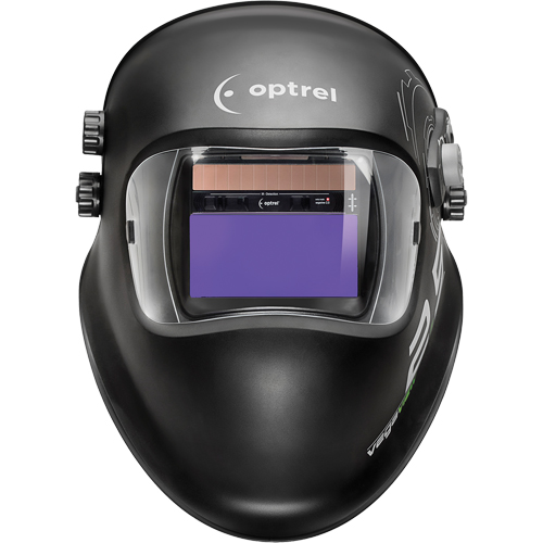 vegaview2.5 Welding Helmets, 3.94" L x 1.97" W View Area, 2.5/8 - 12 Shade Range, Black Superchem Industries