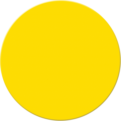 Armor Stripe Lean/5S Markers, Circle, 6" L x 6" W, Yellow, Plastic Superchem Industries