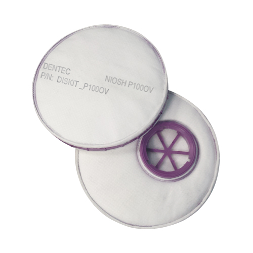 Filtre pour respirateur Diskit, Filtre contre les particules avec suppresion de vapeurs nuisibles, Vapeur organique/Filtre P100 Superchem Industries