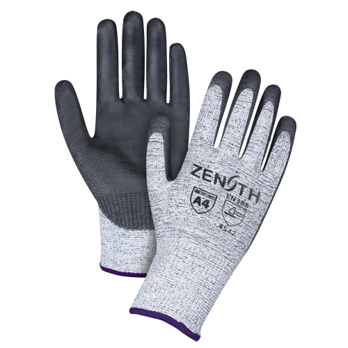 Gants &eacute;lastiques sans coutures r&eacute;sistants &agrave; la coupe, Taille 6/T-petit, Calibre 13, Rev&ecirc;tement Polyur&eacute;thane, Enveloppe en PEHP, ANSI/ISEA 105 niveau 4/EN 388 niveau 5 Superchem Industries