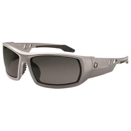 Lunettes de s&eacute;curit&eacute; Skullerz Odin, Lentille Grise/fum&eacute;e, Antibu&eacute;e/Anti-&eacute;gratignures, ANSI Z87+/R&eacute;pond ou surpasse la norme CSA Z94.3 Superchem Industries