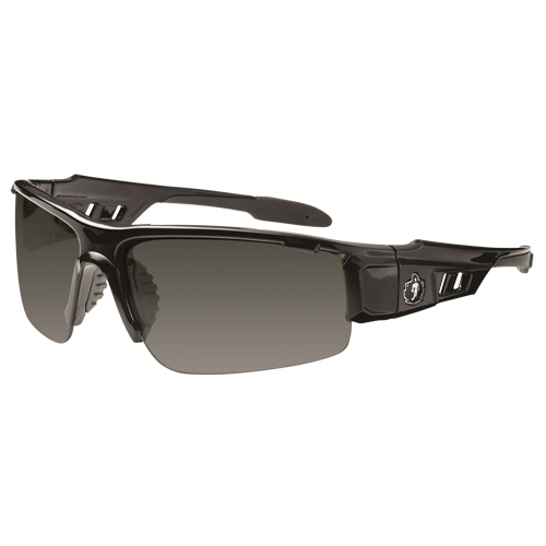 Lunettes de s&eacute;curit&eacute; Skullerz Dagr, Lentille Grise/fum&eacute;e, Anti-&eacute;gratignures, ANSI Z87+/R&eacute;pond ou surpasse la norme CSA Z94.3 Superchem Industries