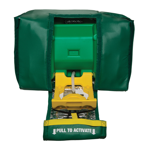 Douche oculaire portative, eau ti&egrave;de, Aliment&eacute; par gravit&eacute;, Capacit&eacute; 9 gal., Conformit&eacute; ANSI Z358.1 Superchem Industries