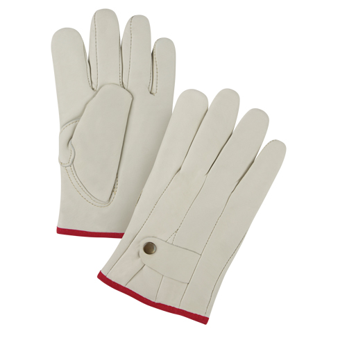 Gants de cordeur doubl&eacute;s pour l'hiver de premi&egrave;re qualit&eacute;, Petit, Paume Cuir fleur de vache, Doubleure Molleton Superchem Industries