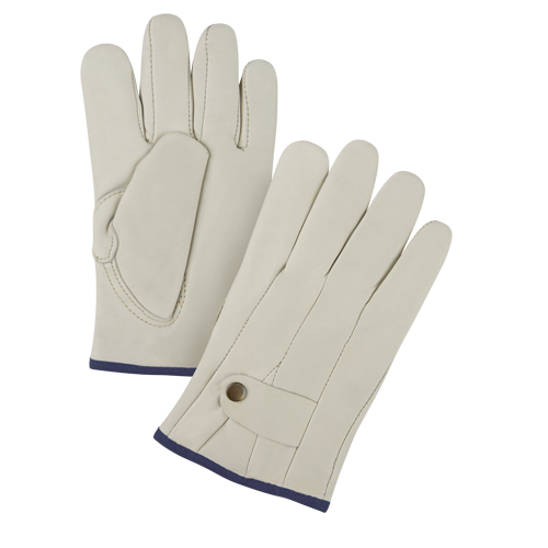 Gants de cordeur doubl&eacute;s pour l'hiver de premi&egrave;re qualit&eacute;, T-Grand, Paume Cuir fleur de vache, Doubleure Molleton Superchem Industries
