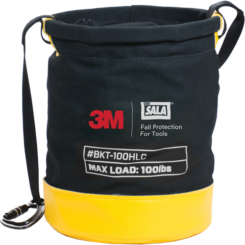 Tool Lifting Safe Bucket, Canvas, 12.5" Dia. x 15" H, 100 lbs. Load Rating Superchem Industries