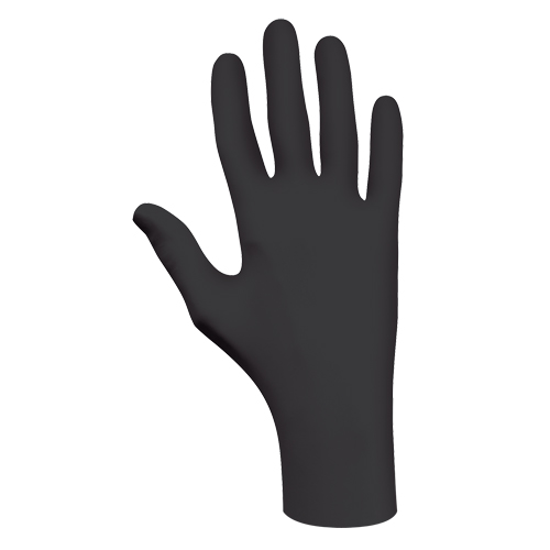 6112PF Biodegradable Gloves, X-Small, Nitrile, 4-mil, Powder-Free, Black Superchem Industries
