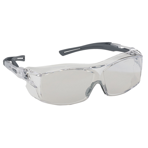 Lunettes de s&eacute;curit&eacute; s&eacute;rie Extra OTG Dynamic, Lentille Miroir int&eacute;rieur/ext&eacute;rieur, Antibu&eacute;e/Anti-&eacute;gratignures, ANSI Z87+/R&eacute;pond ou surpasse la norme CSA Z94.3 Superchem Industries