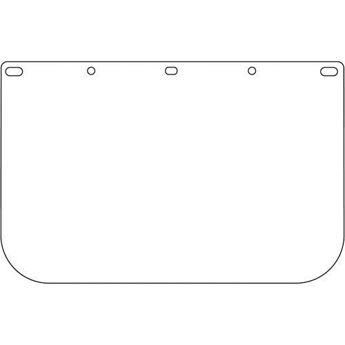 Dynamic Die Cut Faceshield Visor, PETG, Clear Tint Superchem Industries