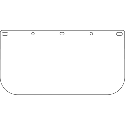 Visi&egrave;re pour &eacute;cran facial Dynamic, PETG, Teinte Transparent Superchem Industries