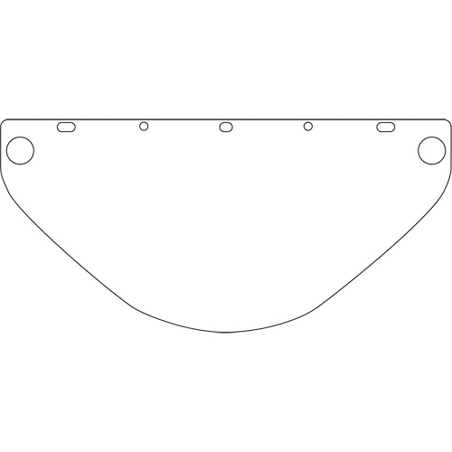 Dynamic Die Cut Faceshield Visor, PETG, Clear Tint Superchem Industries