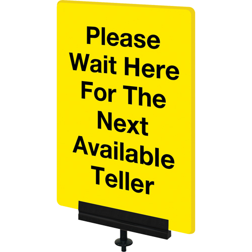Sign Bracket for Portable Post, Black Superchem Industries